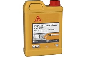 SIKA Sikafloor 35 Primaire, Blanc, Primaire d'adhérence multi-supports poreux ou fermés, utilisation neuf ou rénovation, sol et murs intérieur et extérieur, 2L level primaire) 668663