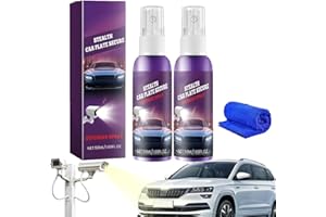 FZYSJVE Spray invisibile for targa auto, Spray protettivo invisibile for targa, Spray blocca telecamera targa, Spray trasparente for targa auto, Privacy migliorata, Protezione targa anti telecamera(2pcs)