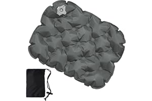 TNSLAND Nadmuchiwana poduszka do siedzenia, na kemping, wodoszczelna, poduszka powietrzna, ultralekka poduszka podróżna na plażę, wycieczki z plecakiem, wędrówki, wędkowanie, pływanie łodzią lub na