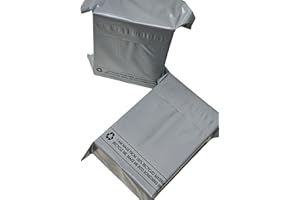SAMZ Packaging Grey Mailing Bags (Pack of 100) Postage Bags for Clothes, Packaging Bags, Parcel Bags for Posting Clothes, Postal Bags, Shipping Bags, Plastic Mailing Bags (10x14 Inches(254 x 356mm))