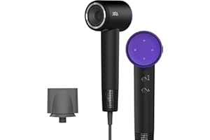 AINA Hair Dryer, Blow Dry for Women 4C Thick Hair - Brushless Motor, 110,000 RPM Lightweight, Ionic Travel Professional (Charming Purple)