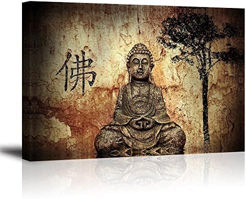 Cairnsi Modern Giclee Canvas Prints Artwork Abstract Landscape Pictures Printed on Canvas Wall Art for Home Office Decorations Buddha
