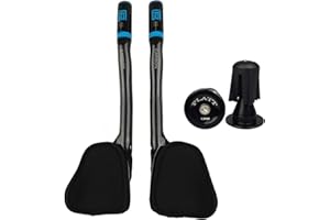 PLATT Guidon de vélo 31,8 en carbone pour course/triathlon Aerobar Tri Bar, 3K Glossy