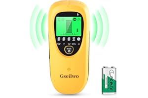 Gseilwo Stud Finder Wall Scanner - 5 in 1 Electronic Stud Sensor Joist Drywall Wall Detector Beam Depth Finder with LCD Display