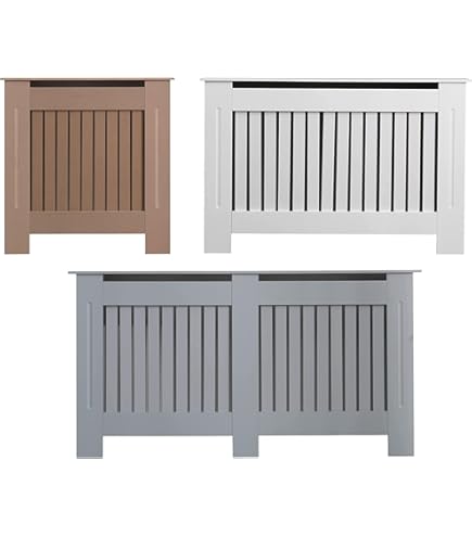 Blisswood Radiator Cover Extra Large, White Radiator Cover, Horizontal