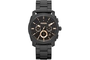 Fossil Machine Montre pour Homme, Mouvement chronographe avec Bracelet en Acier Inoxydable ou en Cuir