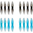 BETAFPV Gemfan 16pcs 2015 2-Blade Prop with 1.5mm Shaft Hole Whoop Drone Propellers Compatible 1103 Brushless Motors for 2S Brushless Tiny Whoop Drone like Meteor85 Whoop Drone Quadcopter-Blue&Grey