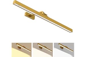 MOITA Picture Lights for Wall 60CM, 6500mAh Battery Operated Wall Lights with Remote, Rechargeable LED Picture Lights, Cordless Dartboard Lights Gold