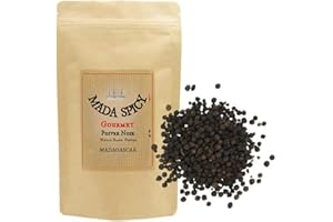 MADA SPICY MADAGASCAR DELICATESSEN - EPICERIE FINE Poivre noir en grains de Madagascar "sachet kraft refermable" (125)