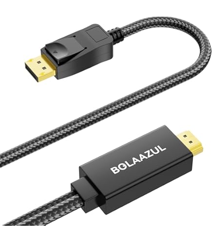 BolAAzuL Displayport 1.2 Cavo di prolunga 2K/144Hz 4K/60Hz, Displayport maschio a Femmina Cavo di prolunga 0,5 m, non supporta Oculus Rift s Valve Index