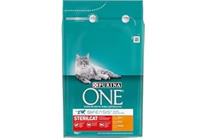 Purina ONE Bifensis Comida Pienso para Gato Esterilizado Adulto con Pollo, Bolsa de 2,8kg