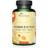 Vitamina B12 Vegan 1000 mcg | con Acido Folico, Vitamina B6 e Colina | Metilcobalamina + Adenosilcobalamina (Forme Attive) | 