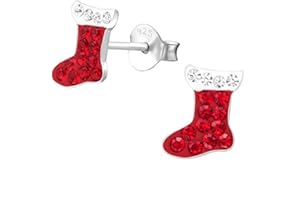 FIVE-D Ohrringe Weihnachten Nikolaus 925 Sterling Silber Kinder Ohrstecker Damen