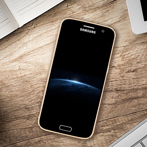 Qissy Carcasa Samsung Galaxy S7  Ultra Ligero Suave Sedoso Pintura PC Funda Protectora de tel  fono Protective Case Cover para Samsung Galaxy S7 5 1    Oro 