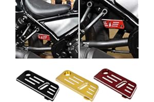 Lorababer Protecteur de couvercle de réservoir de liquide de frein arrière compatible avec H-onda Rebel CMX 300 500 Reble 300 Rebel 500 2017 2018 2019 Accessoires de moto (Rouge)