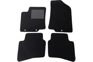 MTC AUTOMOTIVE Fußmatten für Kia Rio III (UB) 08.2011>01.2017, passgenau, rutschfest, Absatzschoner aus verstärktem Gummi und Befestigungsknöpfen