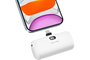 NIKYPJ Powerbank mit LED Display 4 Modi LED-Licht, MFi-zertifizierte Powerbank klein Kompatibel mit iPhone14/14 pro/iPhone 13/13 Pro/13 Pro Max/12/12 Pro/12 Pro Max/11 Pro/XR/X/8/Plus,iPod, Airpods