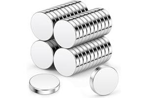 Imanes de neodimio Wukong 10x2mm | Paquete de 40 Mini imanes Extremadamente Fuertes, imanes Redondos pequeños para Tablero magnético, Tablero magnético, Nevera, Manualidades, Oficina, Cocina