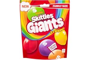 BRITISH CORNER SHOP Skittles Fruit Giant Bag, caramelle alla frutta da 170g