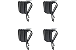 PCTC 4 clips para bolsas de palos de golf en soporte para putter, soporte de sujeción de plástico duradero, color negro, accesorios de golf para hombres y mujeres