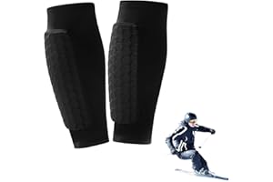 GENERISCH Skiguard Pro Protège-tibias Ski 1 paire de protège-tibias Skiguard Socks Respirant Antidérapant Élastique Anti-collision Leggings Housse Shindefender Shin Guards Shin Defender