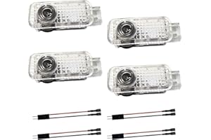 ‎KREWUA Krewua 4 Stück Viererpack Autotürlichter Auto Eingang Beleuchtung Zubehör Auto Tür Logo Projektor Lichter für A1/A3/A4/A5/A6/A7/A8/Q2/Q3/Q5/Q7/Q8/TT/R8, Licht Sehr schönes Geschenk