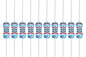 YOKIVE 100 PCS Metal Film Resistors, 20K Ohm Resistor with 1/2W 1% Tolerance, Lead, Good for DIY Electronic Projects (5 Color Bands, 9±1mm)