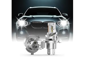 MOTORHOOK H4 Halogen-Scheinwerfer 5500K | 12V 60/55W | IP67 wasserdicht | Abblendlicht | 2er-Pack-6000K