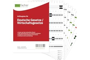 ‎STEINFACHER Steinfacher Griffregister für DEUTSCHE GESETZE/WIRTSCHAFTSGESETZE (OHNE amtliche Überschriften)