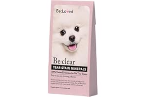 Be:Loved - Be:Clear Natural Tear Stain Prevention Minerals for Dogs & Cats - Dog Accessories, Cat Essentials, Pet Cleaner - 100% Natural Formula to Reduce Stains Around Eyes & Mouth - Package May Vary