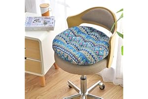 Morbuy Home Colourful Round Seat Pads, Comfortable Garden Kitchen Dining Chair Cushion Many Colours for Cushions Indoor Outdoor Décor (40 * 40,Nationality)