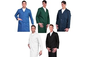 Fratelliditalia Camice Uomo Operaio Farmacista salumiere Panettiere Fabbrica Magazzino Nero Blu Azzurro Verde