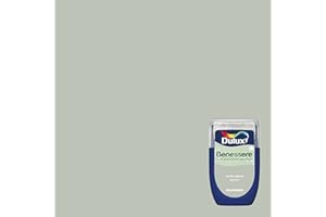 Dulux Benessere Pittura Colorata all'Acqua per Interni Superlavabile Anti Muffa Anti Batteri con Ioni D'Argento, 30 millilitri, Verde Agave, 30 ML