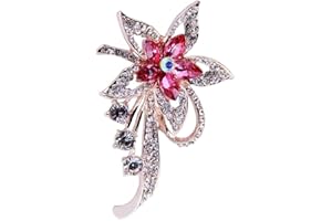 YUTTTPL Brosche Pin für Frauen, Schmetterling Ballerina Blume Brosche Cubic Zirkonia Brosche, Freundschaft Geschenk für Mutter Mädchen Freund Ehefrau