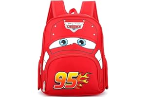 FISAPBXC MccQueen Rucksäcke, MccQueen Kinderrucksack Cars Cartoon Büchertasche Süß Kindergartentasche Unisex Rucksack Tasche Mode Anime Schultaschen Wasserdicht Daypack für Kinder Geschenk