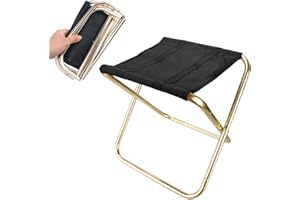 Hodeacc Small Portable Folding Stool,Mini Outdoor Camping Folding Chairs,Collapsible Camp Stool Lightweight for Camping,Fishing,Picnic,Travel and Hiking