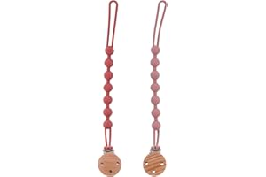 ADEGO Chupetero de Silicona - Porta Chupetes Bebé con Cadena, Seguro y Duradero (violeta)