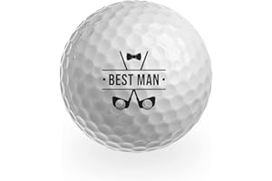DV DESIGN 3 x Golf Balls - Best Man Groomsman Birthday Joke Funny Golfing Golfer Fan Sport Wedding Marriage Groomsmen Friend Men Suit Gift #GB0032