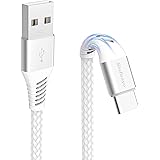 Sinfenyo Cavo USB Type C 1M, Nylon, per Android Samsung Galaxy S23/S22/S21/S20/S10/S9/S8/A30/A40/A50/A70/A20e/A51/A71,Huawei 