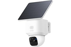 eufy Security SoloCam E30 2K Solar Security Camera Outdoor Wireless, 360° Pan & Tilt Home Security Camera, Solar Powered, AI Tracking, IP65 Weatherproof, HomeBase S380 Compatible, No Monthly Fee