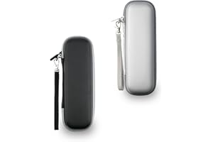 YoHyien 2 Pièces Etui Brosse a Dent Electrique pour Oral B IO/Oral B Pro/Philips Sonicare, Boite Brosse à Dent Électrique Portable, Étui de Voyage Rigide pour Rangement (Blanc + Argenté)