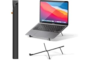 Native Union Fold Laptop Stand – Supporto per laptop ergonomico ultrasottile, pieghevole e portatile – Per MacBook e laptop da 13 a 16 pollici, iPad e tablet da 10 a 16 pollici (Nero)
