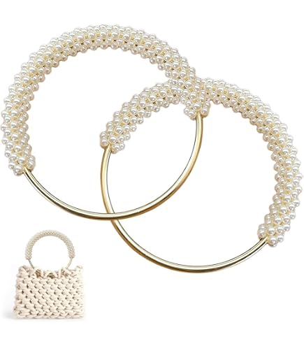 Chaînes Sac à Main Perle Imitation - Lot De 5 Chaînes 25cm De Rechange Pour Sacs DIY