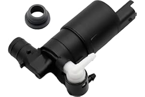 AUTOZOCO Bomba de agua de lavado parabrisas blanco - lavado de parabrisas - bomba limpia lunas - OEM 1J6 955 651 - recambio alta compatibilidad - sistema de lavado de luna