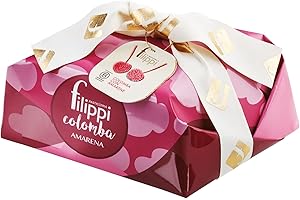 DE ANTONI Pasticceria Filippi | COLOMBA CON AMARENE FRESCHE CANDITE 750g | Una colomba sfiziosa, dal bouquet delicato e dal sapore dolce | Con Shopper Filippi in abbinata