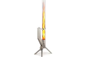 GARDENFLARE Feuerrohr Klassik – Edelstahl Feuersäule und Pelletfackel für Tolles Ambiente-Feuer – Elegante Terrassenheizer und Gartenkamin Alternative für Deine Terrasse und Garten (Silber)