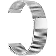 Dado Milanese Magnetic Replacement Band Compatible with SoundPEATS Smart Watch 1, 20 mm mesh type stainless steel band