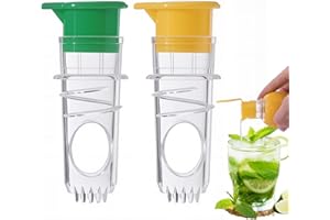 KIKI FANCY Lemon Juicer 2Pcs - Handheld Lemon Squeezer for Fresh Juice, Citrus Fruit Press for Lemon, Lime, Orange, and Grapefruit - Easy to Use Manual Juicer