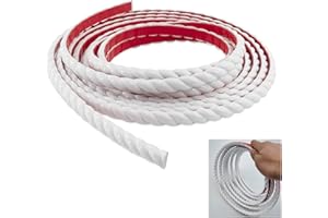 ZZLQIAN Garniture Murale Autocollante | Garniture De Moulage Flexible | Moulage De Couronne | Pour Armoire/Cadre de Miroir/Plafond/Armoire/Bord Mural/DéCoration De La Maison 5 m Blanc