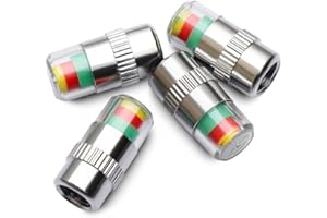 ANKI HAPPIGO ANKIA 4Pcs 2.2Bar 32PSI Car Tyre Pressure Monitor Valve Stem Caps Sensor Indicator 3 Color Eye Alert